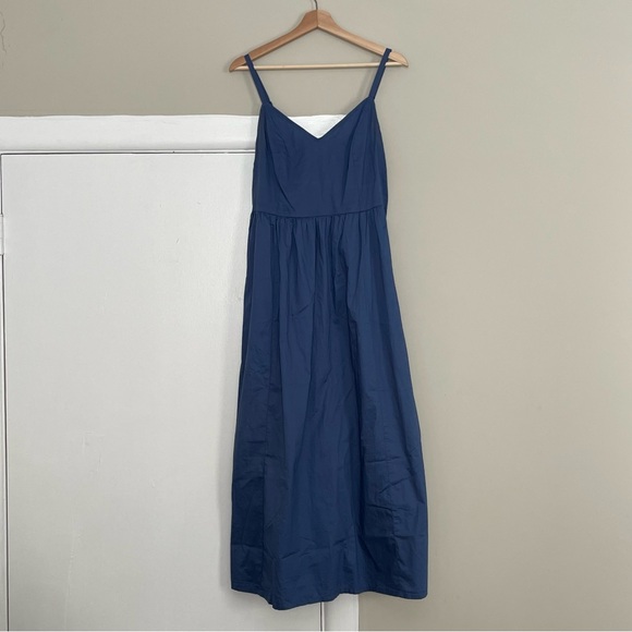Old Navy Women's Seaborne Blue Strap Midi Dress - Picture 3 of 9